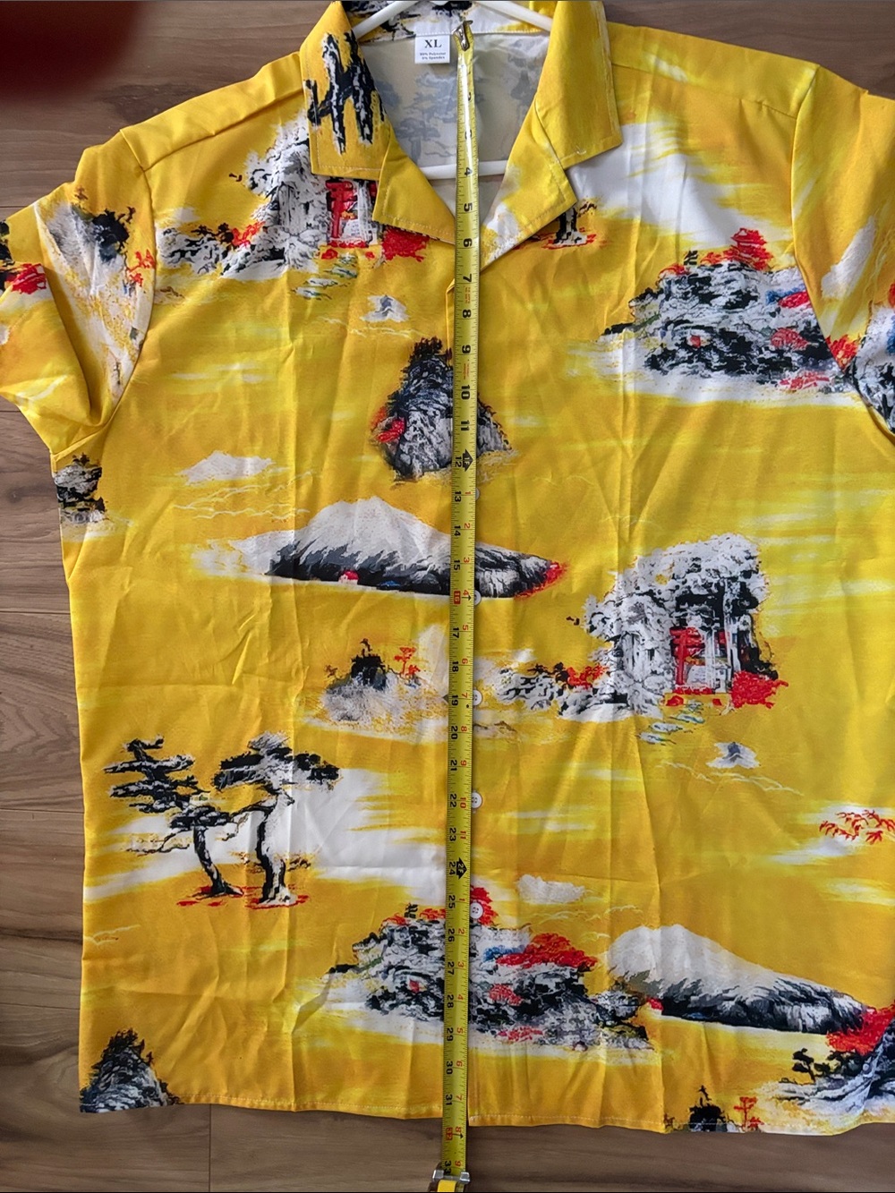 MENS XL Tropical Shirt easy dry polyester New”Once Upon A Time in Hollywood” - Picture 3 of 5